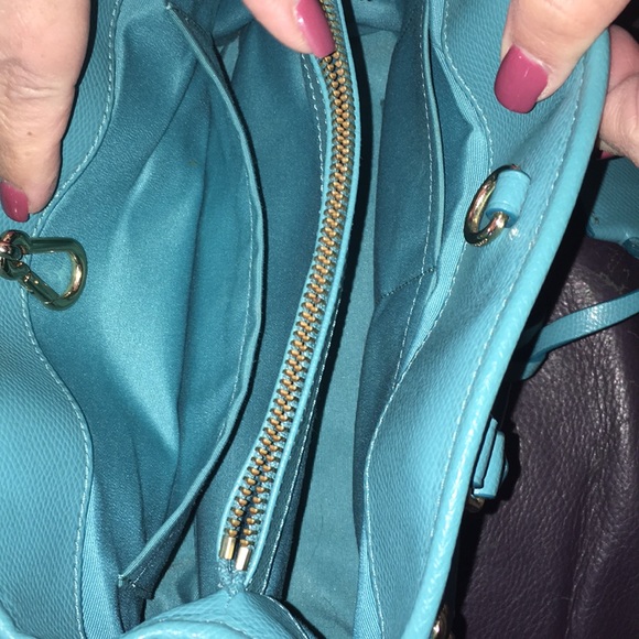 Beautiful Tiffany Blue Coach Purse - Picture 4 of 5